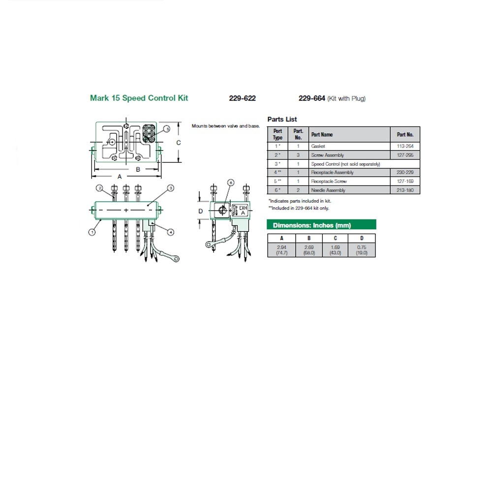 127-295 NUMATICS/AVENTICS VALVE PART MK15 SERIES SCREW FOR SPEED CONTROL